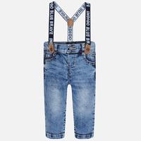 Baby boy long denim trousers with suspenders Mayoral