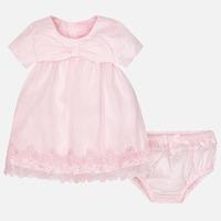 Baby girl dress with embroidered hem and knickers Mayoral