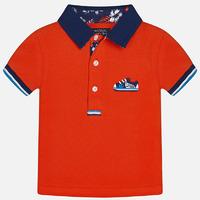 Baby boy polo with pockets and embroidered applique Mayoral