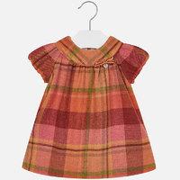 baby girl flannel checkered short sleeve dress mayoral