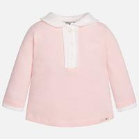 baby girl basic long sleeve polo shirt mayoral