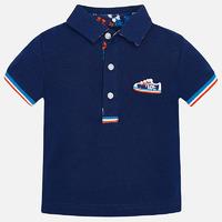 Baby boy polo with pockets and embroidered applique Mayoral