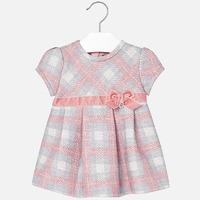 Baby girl checkered short sleeve dress Mayoral