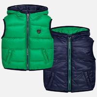 baby boy reversible vest with hood mayoral