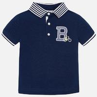 Baby boy short sleeve polo with bicycle applique Mayoral