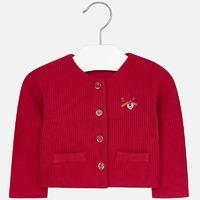 baby girl jersey cardigan with round neckline mayoral