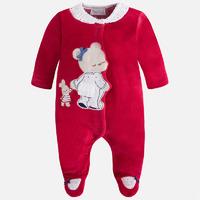 baby girl pyjamas with embroidered applique mayoral