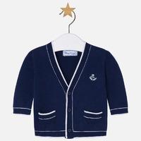 Baby boy jacket style cardigan with elbow patches Mayoral