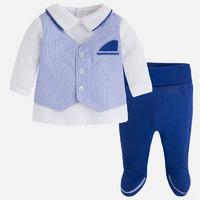 baby boy footed trousers and vest style jumper mayoral