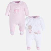 baby girl set of two winter pyjamas mayoral