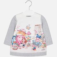 Baby girl long sleeve fleece dress Mayoral