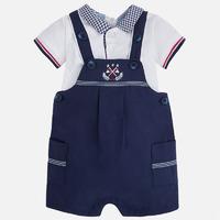 Baby boy overall and t-shirt with contrast collar Mayoral