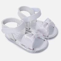 baby girl sandals with bow and riptape mayoral