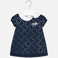 Baby girl dress asymmetric collar Mayoral
