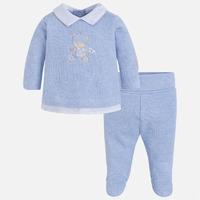 baby boy set of footed trousers and jumper mayoral