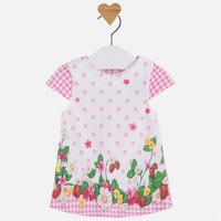 Baby girl short sleeve dress with print Mayoral