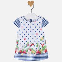 Baby girl short sleeve dress with print Mayoral
