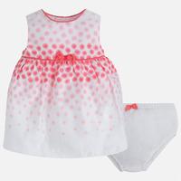 baby girl sleeveless dress and knickers with bows mayoral