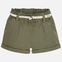 baby girl shorts with frill and belt mayoral