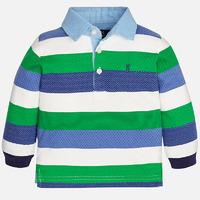 Baby boy long sleeve polo shirt in jersey and jacquard Mayoral