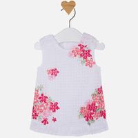 Baby girl floral print dress with ruffle Mayoral