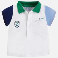 baby boy short sleeve polo with embroideries mayoral