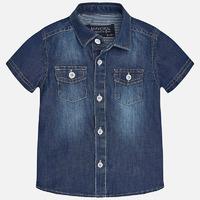 Baby boy short sleeve shirt denim style Mayoral