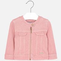 Baby girl jacket with round neck Mayoral