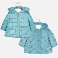 Baby girl reversible faux fur coat Mayoral