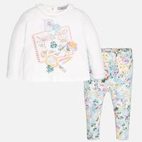 Baby girl set with patterned leggings Mayoral