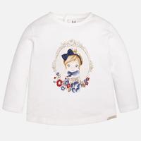 Baby girl brushed jersey long sleeve t-shirt Mayoral