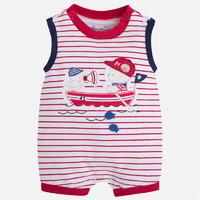 Baby boy striped sleeveless onesie Mayoral