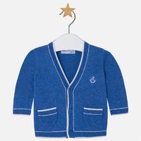 baby boy jacket style cardigan with elbow patches mayoral