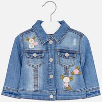 Baby girl embroidered denim jacket Mayoral