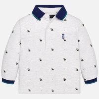 Baby boy patterned long sleeve polo shirt Mayoral