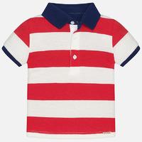 Baby boy short sleeve striped polo Mayoral