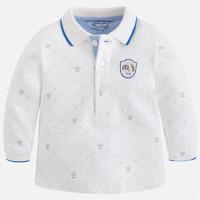 Baby boy long sleeve polo shirt in interlock Mayoral