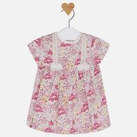 Baby girl short sleeve patterned dress Mayoral