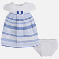 baby girl striped short sleeve dress with knickers mayoral