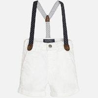 baby boy chino shorts with suspenders mayoral