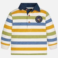 baby boy long sleeve striped polo shirt mayoral