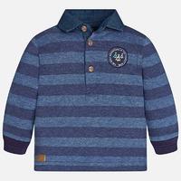 Baby boy long sleeve striped polo shirt Mayoral