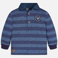 Baby boy long sleeve striped polo shirt Mayoral