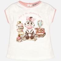 Baby girl short sleeve t-shirt zebra Mayoral