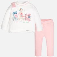 baby girl set with sweatshirt mayoral