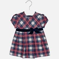 Baby girl checkered short sleeve dress Mayoral