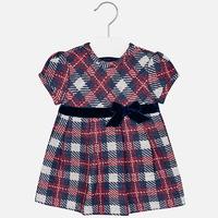 baby girl checkered short sleeve dress mayoral