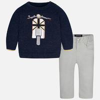 baby boy set of jumper and long trousers mayoral