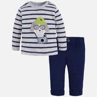 baby boy set of long sleeve t shirt and trousers mayoral