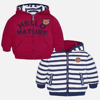 Baby boy reversible striped hoodie Mayoral